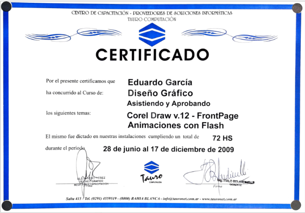 Certificado 20